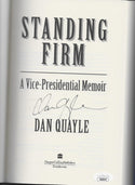 Dan Quayle Standing Firm Autographed Book (JSA)