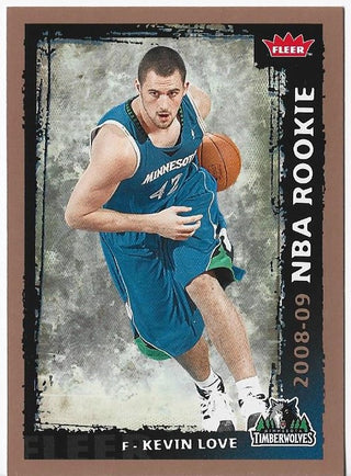 Kevin Love 2009 Fleer #205 Unsigned Rookie Card