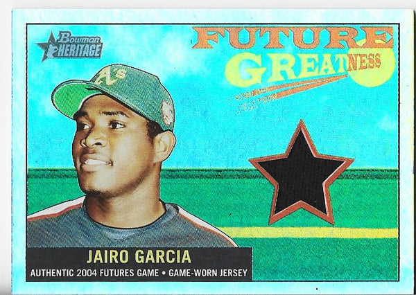 Jairo Garcia 2005 Topps Game Worn Jersey Card