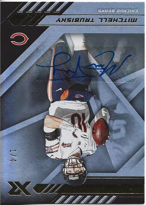 Mitchell Trubisky 2020 Panini XR Autographed Card 1/4 #70
