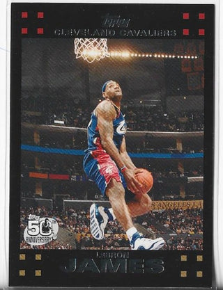 LeBron James 2007-08 Topps #23 Card