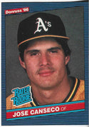 Jose Canseco 1986 Leaf Donruss Rookie Card #39