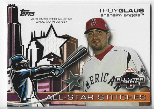 Troy Glaus 2003 Topps All-Star Stitches #ASR-TG Game-Worn Jersey Card