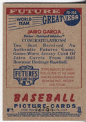 Jairo Garcia 2005 Topps Game Worn Jersey Card