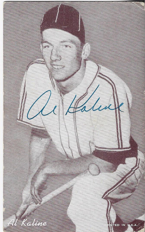 Al Kaline Autographed Exhibit Card (JSA Authenticated)
