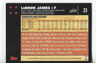LeBron James 2007-08 Topps #23 Card
