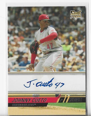 Johnny Cueto 2008 Topps #158 Autograph Card