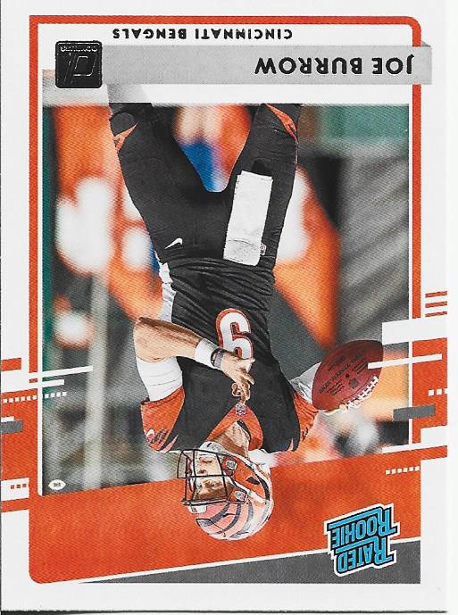 Joe Burrow 2020 Panini Donruss Rookie Card #301
