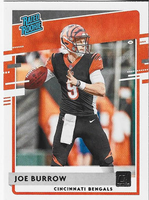 Joe Burrow 2020 Panini Donruss Rookie Card #301