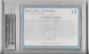 Michael Jordan 1989-90 North Carolina Collegiate Collection #15 (Beckett 9 MINT) Card