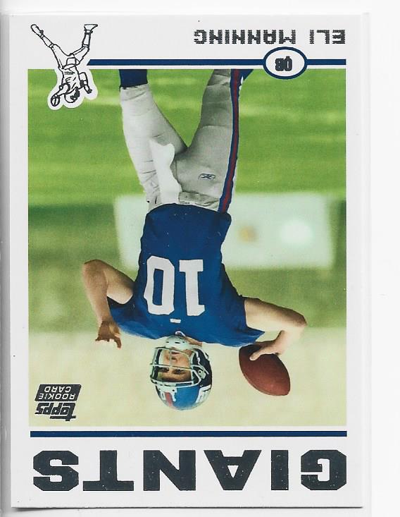 Eli Manning 2012 Topps Reprint Rookie Card