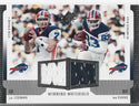 JP Losman and Lee Evans 2005 Upper Deck Game Worn Jersey Card