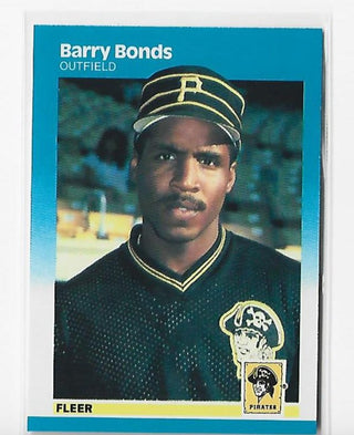 Barry Bonds Unsigned 1987 Fleer #604 Card
