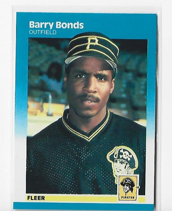 Barry Bonds Unsigned 1987 Fleer #604 Card