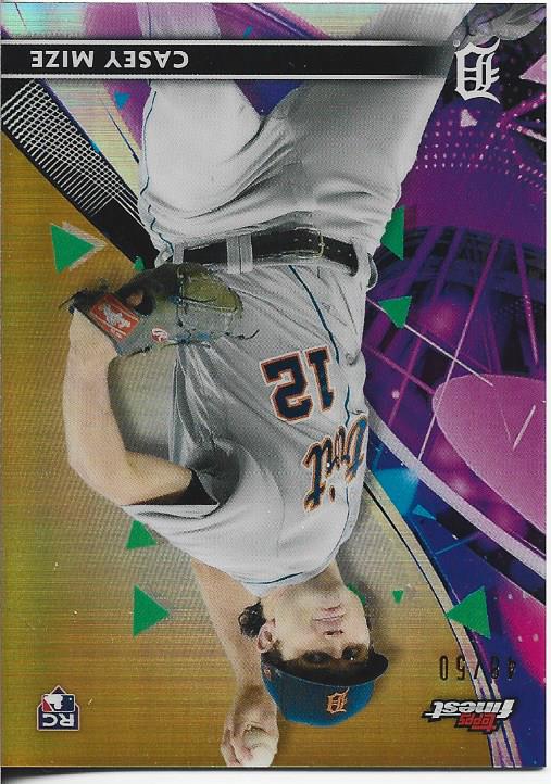 Casey Mize 2021 Topps Finest Gold Rookie Card 48/50 #73