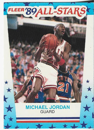 Michael Jordan 1989 Fleer Sticker #3