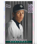 Alex Rodriguez Donruss Studio #45 Silver Press Card