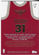 Jason Terry 2004 Topps Game Used Jersey Card #JT