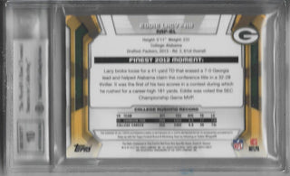 Eddie Lacy 2013 Topps Finest Autographed Rookie Jersey Card 27/75 (Beckett 9)