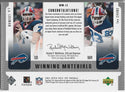 JP Losman and Lee Evans 2005 Upper Deck Game Worn Jersey Card