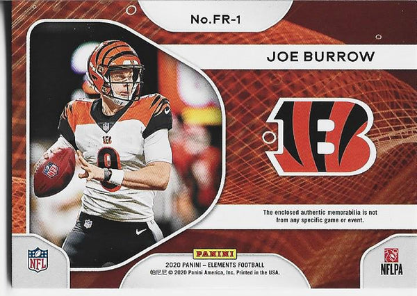 Joe Burrow 2020 Panini Elements Rookie Jersey Card 39/199 #FR-1