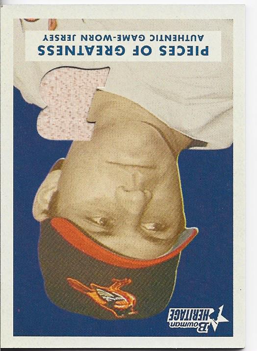 Brian Roberts 2006 Bowman Heritage Game Used Bat Card