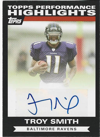 Troy Smith 2007 Topps Autographed Card