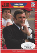 Hank Stram 1989 NFL Pro Set Autographed Card (JSA)