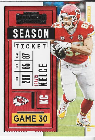 Travis Kelce 2020 Panini Contenders Card #4