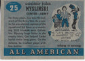 Cas Myslinski 1955 All American Card