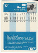 Tony Gwynn 1984 Fleer Card