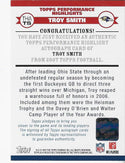 Troy Smith 2007 Topps Autographed Card