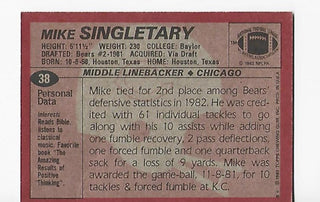 Mike Singletary 1983 Topps #38