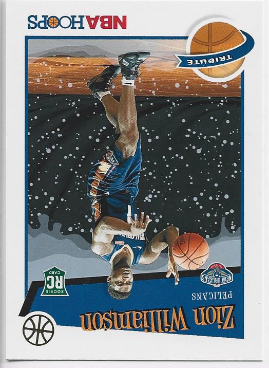 Zion Williamson 2019 NBA Hoops Tribute Rookie Card