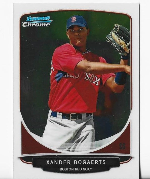 Xander Bogaerts 2013 Topps #TP-40 Bowman Draft Top Prospects Chrome Card