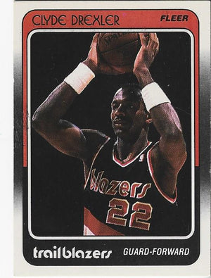 Clyde Drexler 1988 Fleer Card