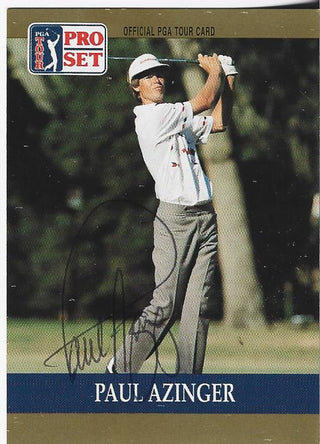 Paul Azinger 1990 PGA Tour Autographed Card #21