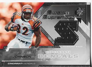 Rudi Johnson 2005 Upper Deck Game Used Jersey Card