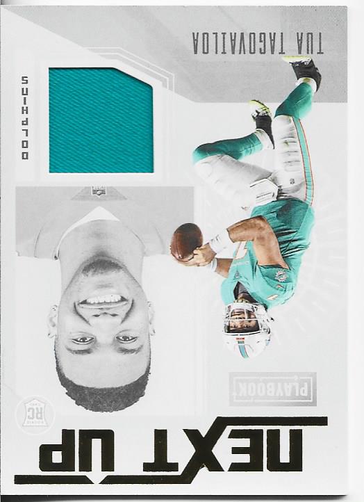 Tua Tagovailoa 2020 Panini Playbook Rookie Jersey Card #NU-2