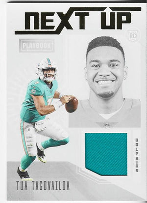 Tua Tagovailoa 2020 Panini Playbook Rookie Jersey Card #NU-2