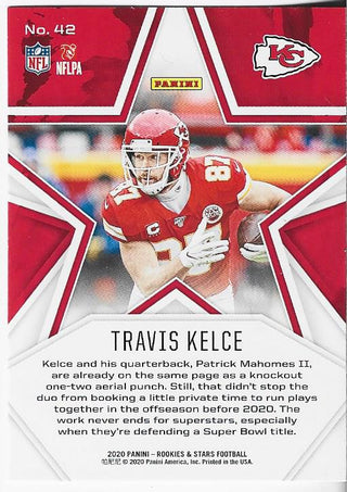 Travis Kelce 2020 Rookies and Stars Card #42