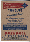 Troy Glaus 2005 Topps Game Used Bat Card