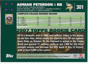 Adrian Peterson 2007 Topps Rookie Card