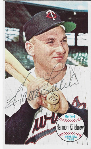 Harmon Killebrew 1960 Topps Giant Autographed Card (JSA Authenticated)