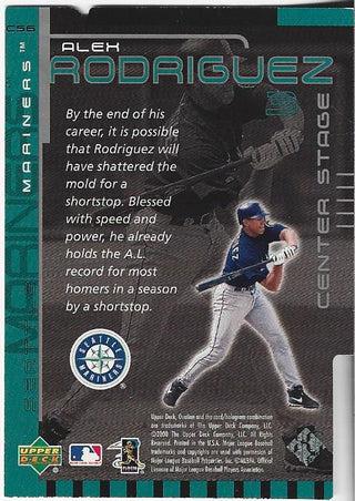 Alex Rodriguez 2000 Upper Deck Game Used Baseball Relic Seattle