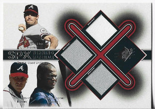 Greg Maddux / Randy Johnson 2001 Upper Deck Pros & Prospects #PP-MJ  Game-Used Bat Card