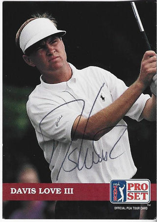 Davis Love III 1992 PGA Tour Autographed Card #3