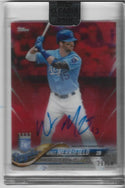 Whit Merrifield 2018 Topps Clearly Authentic Autographed Card 29/50
