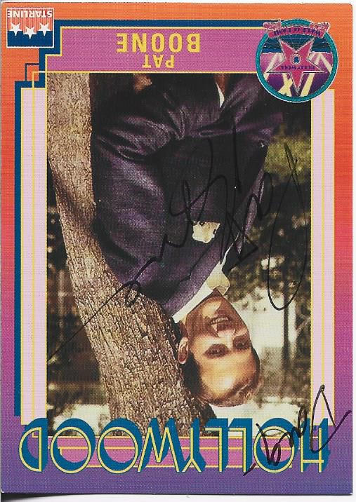 Pat Boone 1991 Starline Hollywood Autographed Card #53
