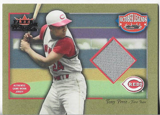 Tony Perez 2002 Fleer Game Worn Jersey Card